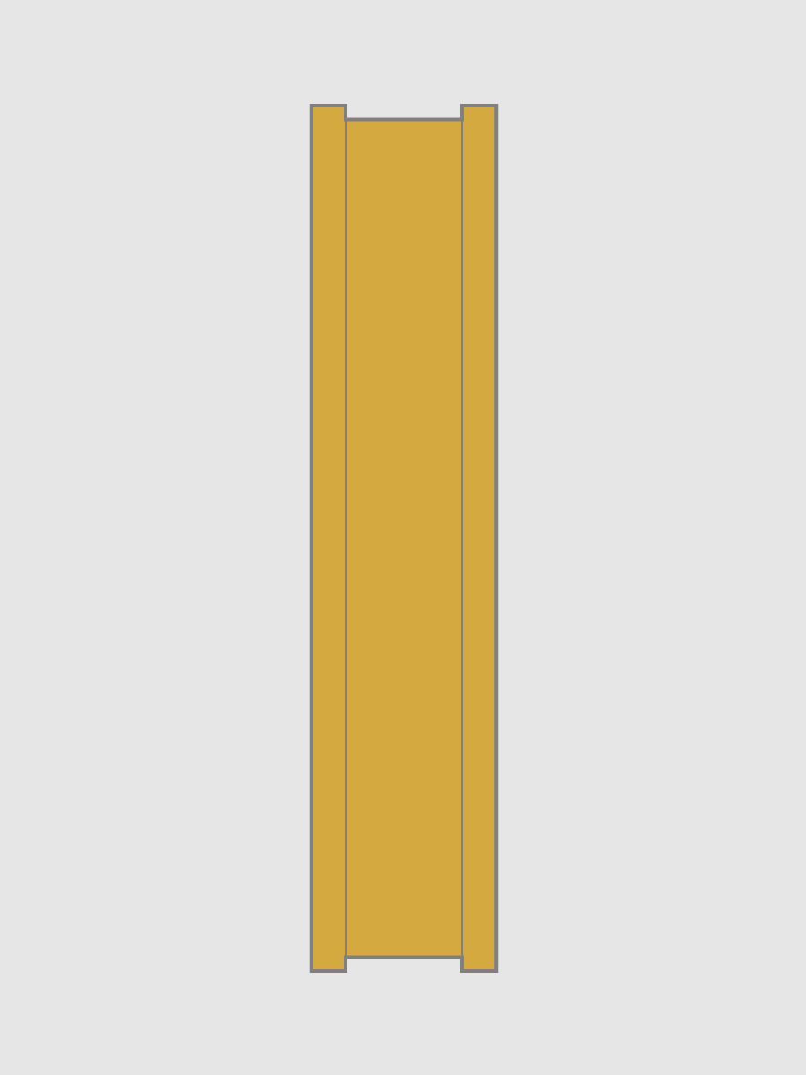 Ein Clip aus Papier zum Verschließen von Beutel, in der Farbe gold und hat eine Länge von 140 mm.