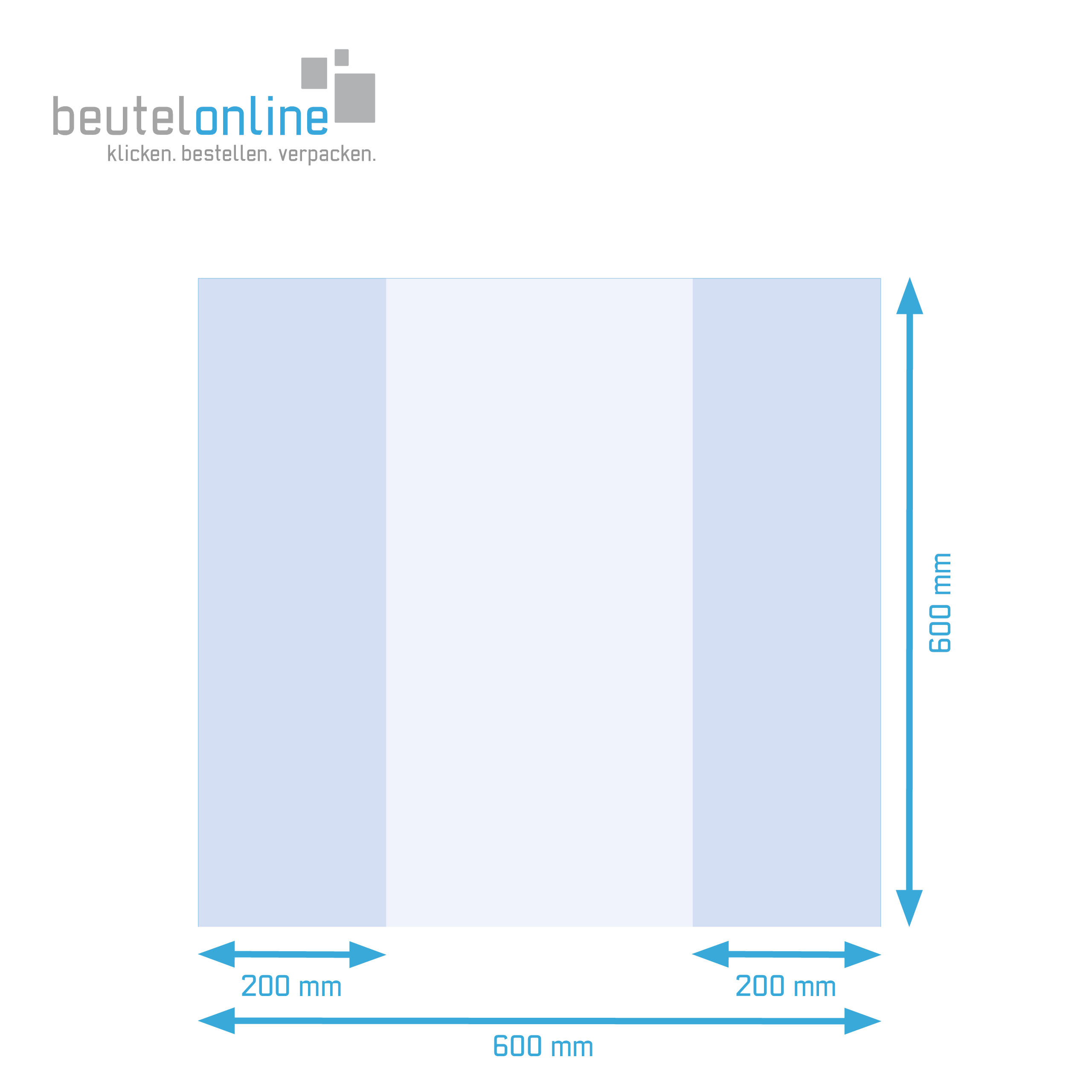 Skizzierung vom transparenten Kunststoffbeutel, mit Seitenfalte an den langen Seiten. Die Seitenfalte ermöglichen eine Fläche am Boden und ein größeres Volumen. Die Abmessung beträgt Breite 600 mm Seitenfalte 400 mm Höhe 600 mm. Skizzierung vom transparenten Kunststoffbeutel, mit Seitenfalte an den langen Seiten. Die Seitenfalte ermöglichen eine Fläche am Boden und ein größeres Volumen. Die Abmessung beträgt Breite 600 mm Seitenfalte 400 mm Höhe 600 mm.