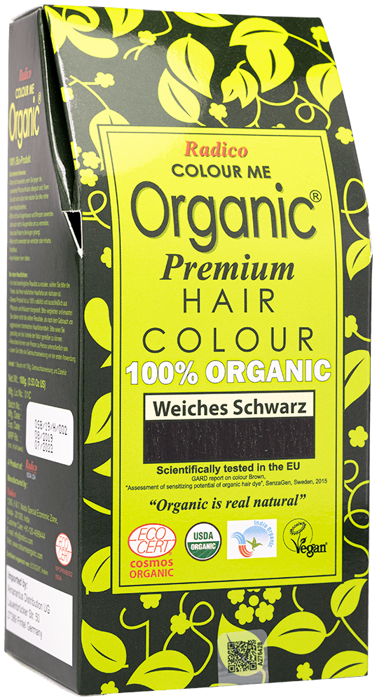 Radico Pflanzliche Haarfarbe Weiches Schwarz ohne Hintergrund
