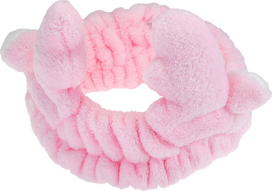 Make-Up-Haarband Rudolph Rosa ohne Hintergrund