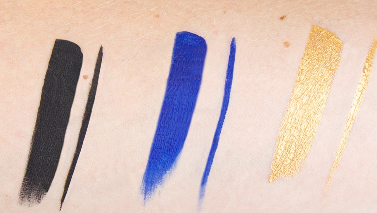 Schwing Liquid Eyeliner Trio (Black-Blue-Gold)