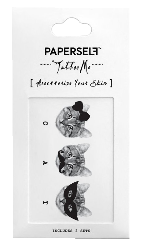 Paperself Tattoo 3 of a Kind Cats ohne Hintergrund