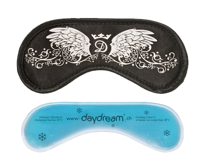 Daydream Schlafmaske Swarowski Wings schwarz Daydream Schlafmaske Swarowski Wings schwarz