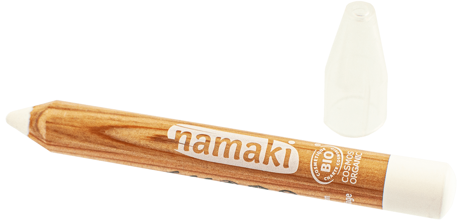 Namaki Bio-Kinderschminkstift Weiß ohne Hintergrund