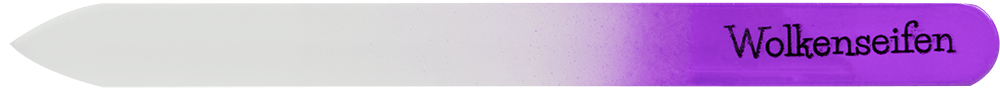 Wolkenseifen Glas-Nagelfeile Purple