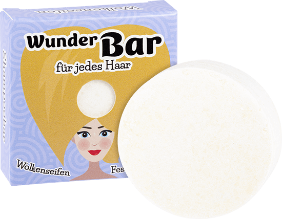 Wolkenseifen Festes Shampoo Wunder-Bar ohne Hintergrund