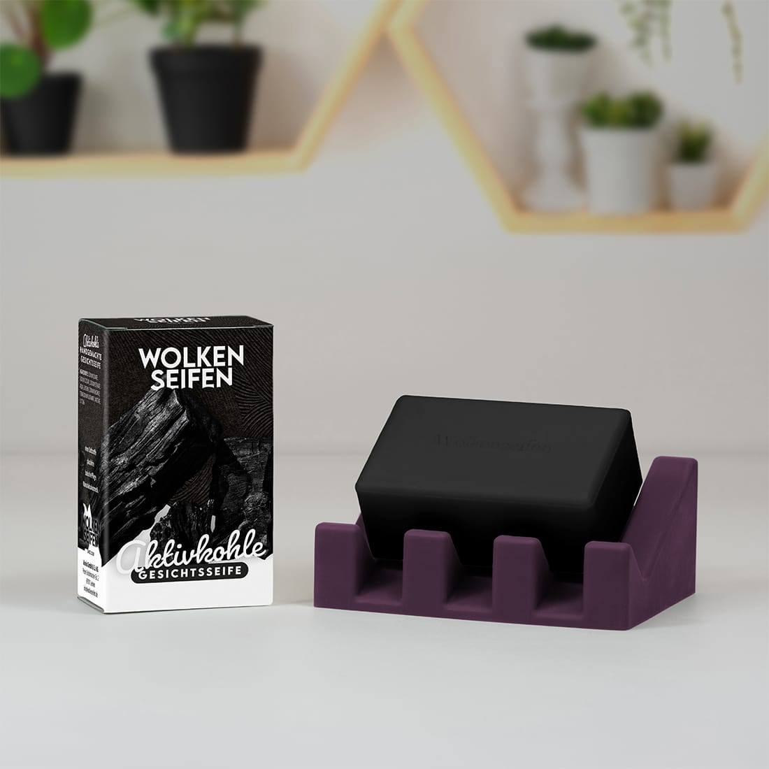Wolkenseife mit Aktivkohle