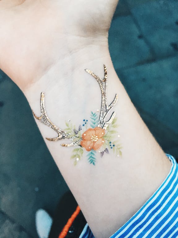 Paperself Tattoo Floral Fawn