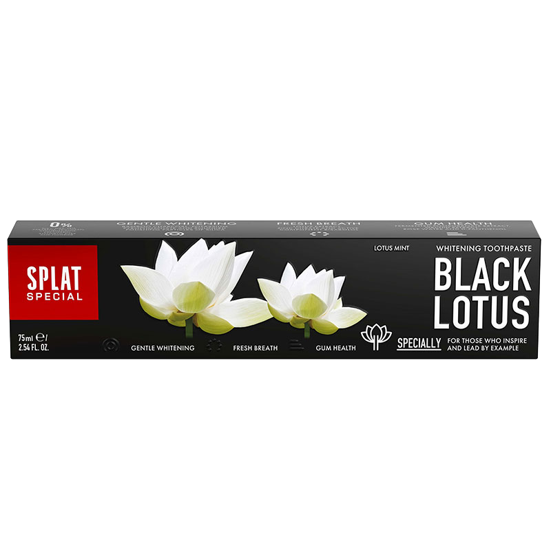 SPLAT Black Lotus schwarze Zahncreme mit Kohle