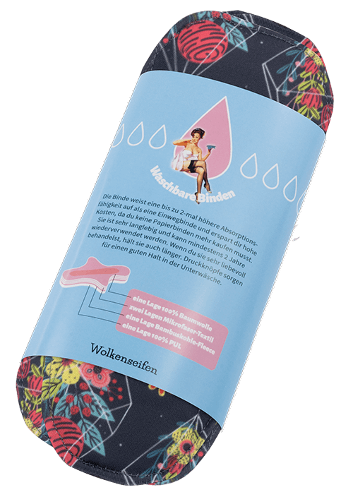 3 Binden XS Lila-Rosa