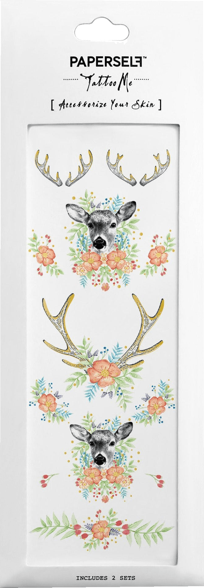 Paperself Tattoo Floral Fawn