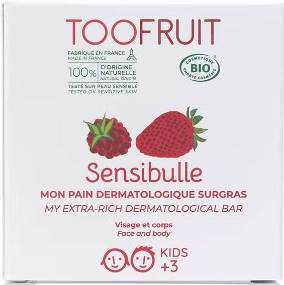 Toofruit Bio-Kinderwaschstück Erdbeer-Himbeere