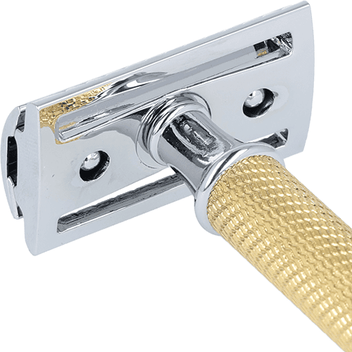 Damen-Rasierer Gold inkl. Ständer