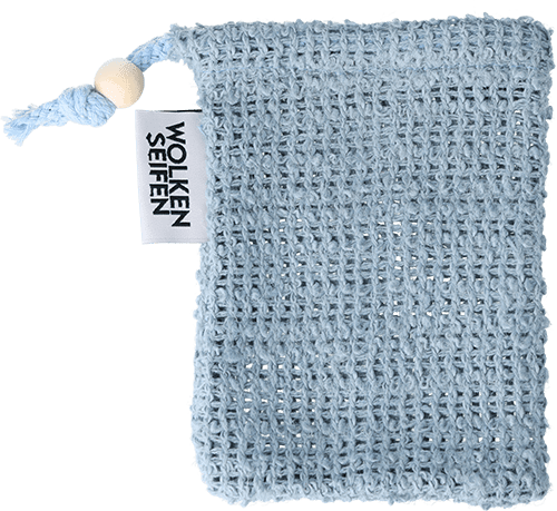 Sisal-Seifensäckchen Blau ohne Hintergrund
