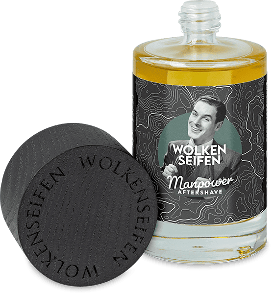 Wolkenseifen Aftershave Manpower ohne Hintergrund