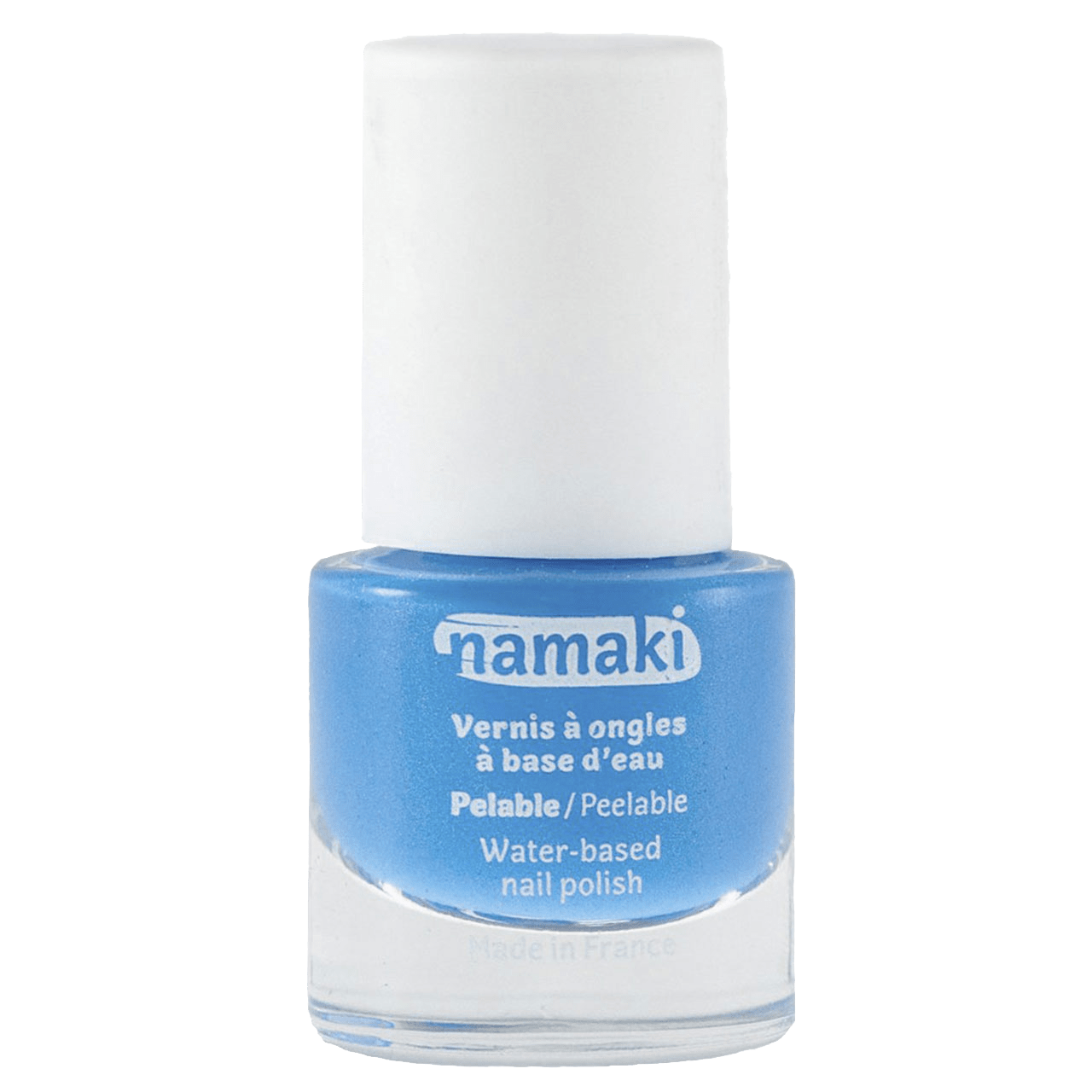 Namaki Bio-Kindernagellack auf Wasserbasis Hellblau 08 ohne Hintergrund