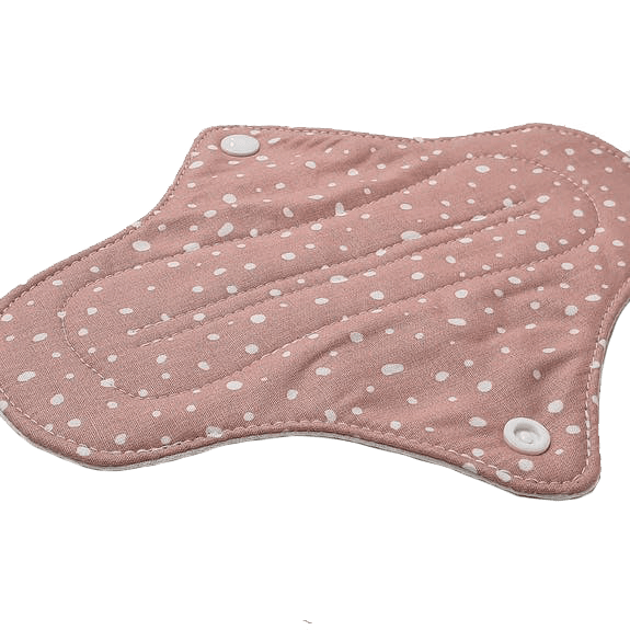 WASH Waschbare Binde super Rosa-Dots ohne Hintergrund