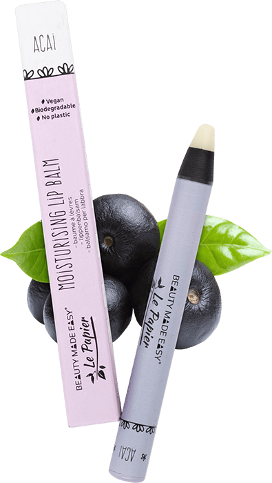 Le Papier Lippenbalsam Acai ohne Hintergrund