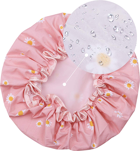 Showercap Gänseblümchen Rosa