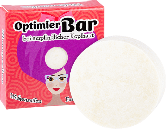 Wolkenseifen Festes Shampoo Optimier-Bar ohne Hintergrund