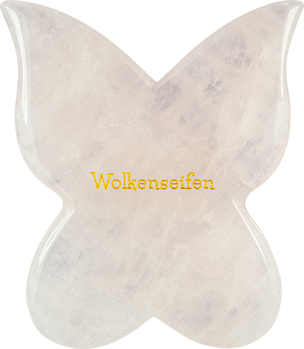 Schmetterlings-Gua Sha Rosenquarz