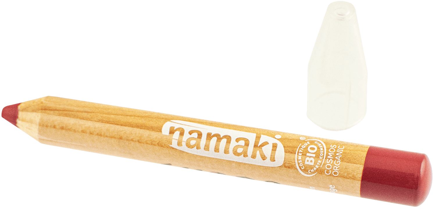 Namaki Bio-Kinderschminkstift Rot ohne Hintergrund