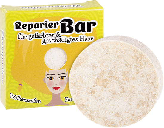 Wolkenseifen Festes Shampoo Reparier-Bar ohne Hintergrund