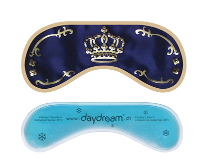 Daydream Schlafmaske Swarowski Krone blau ohne Hintergrund