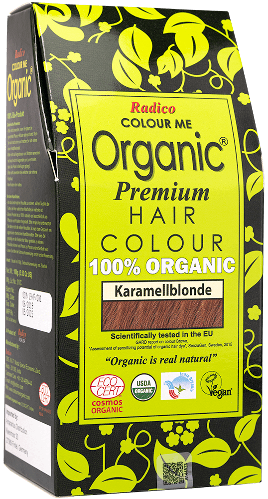 Radico Pflanzliche Haarfarbe Karamellblond ohne Hintergrund