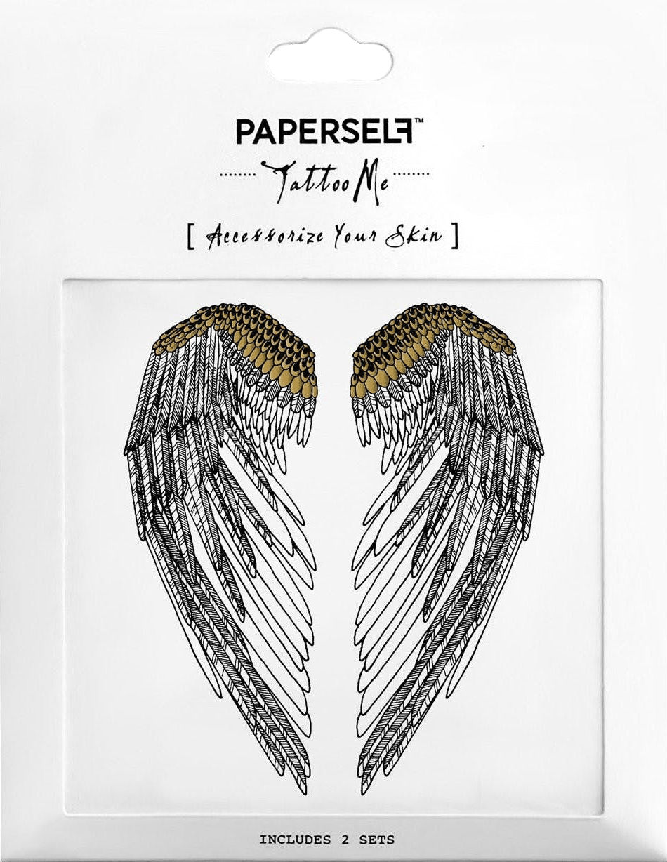 Paperself Tattoo Wings