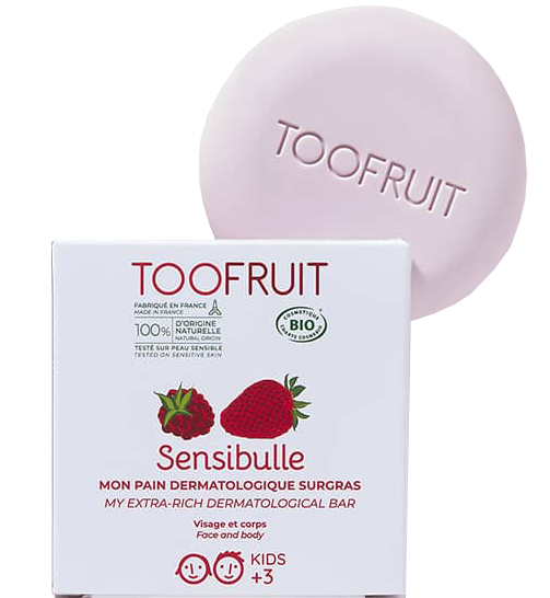 Toofruit Bio-Kinderwaschstück Erdbeer-Himbeere