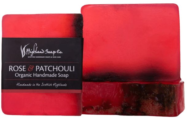 Highland Soaps Rose und Patchouli ohne Hintergrund