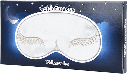 Katzen-Schlafmaske Silber