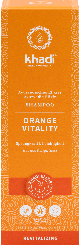 Khadi Orange Vitality Shampoo für fettiges Haar