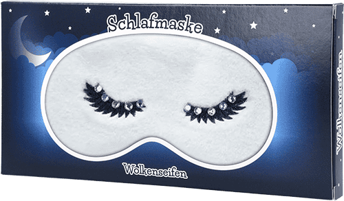 Schlafmaske Strass-Einhorn Light Green