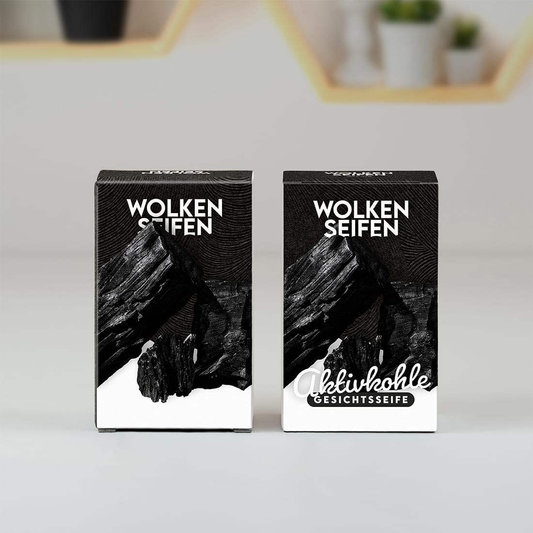 Wolkenseife mit Aktivkohle