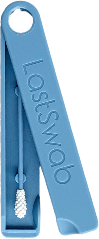 LastSwab - Wiederverwendbare Wattestäbchen Basic Blau ohne Hintergrund