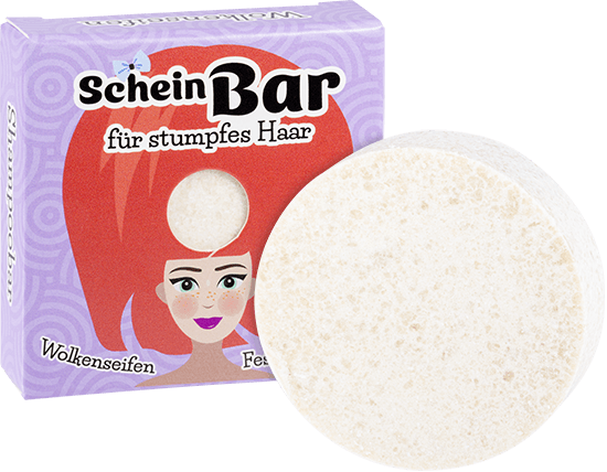 Wolkenseifen Festes Shampoo Schein-Bar ohne Hintergrund