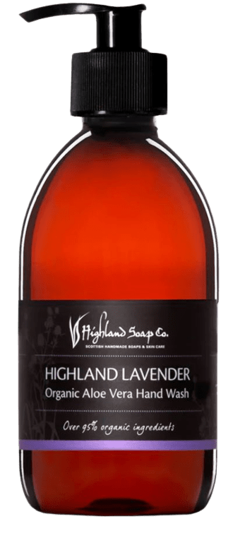Highland Soaps Bio-Flüssigseife Lavendel ohne Hintergrund