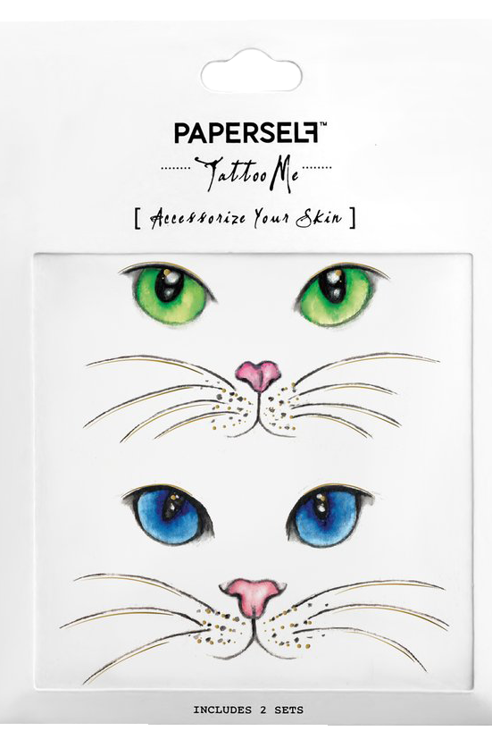 Paperself Tattoo Cat Eyes ohne Hintergrund