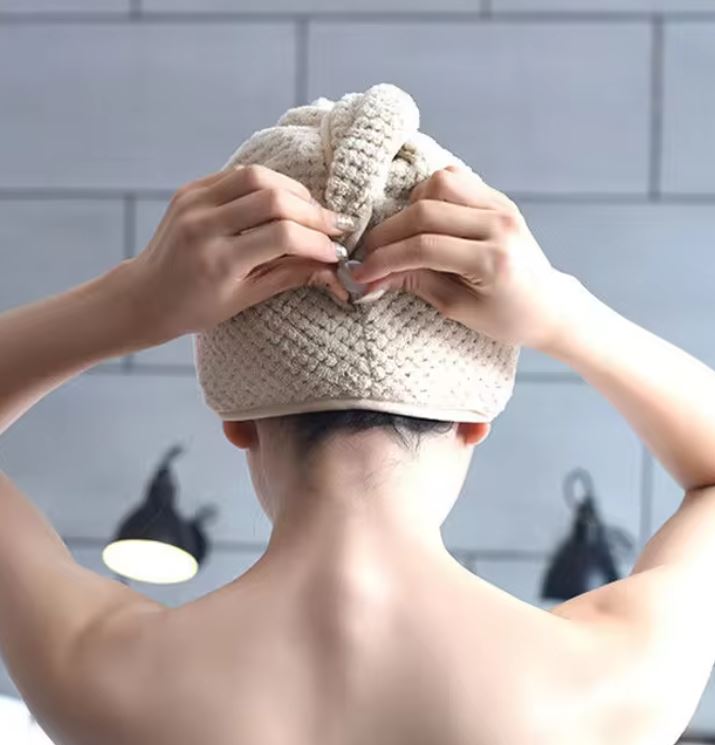 Mikrofaser Turban Blau
