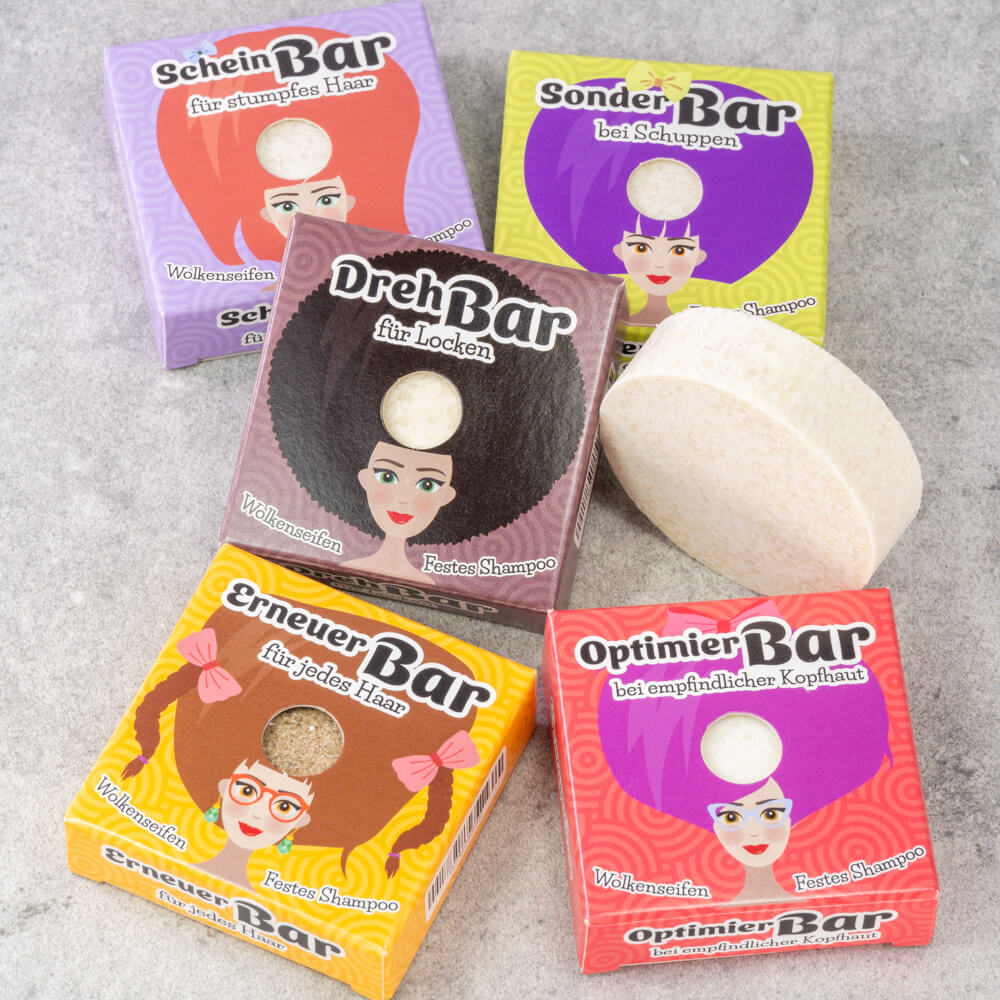 Festes Shampoo Schein-Bar
