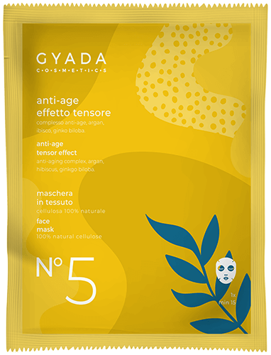 Gyada Cosmetics Anti-Aging Tuch-Gesichts-Maske No. 5 ohne Hintergrund