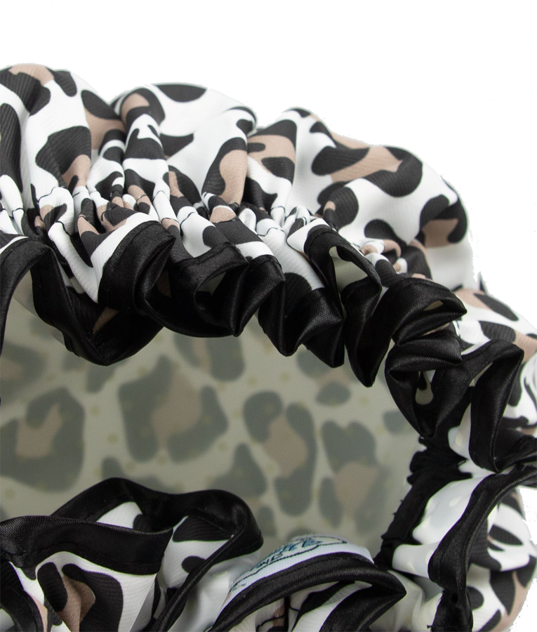Showercap Leoprint classic The Vintage Cosmetic Company Showercap Leoprint classic