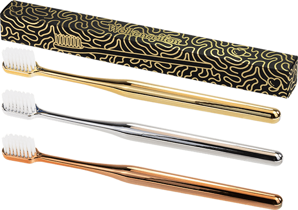 Zahnbürste Gold
