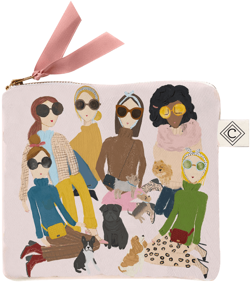 Kosmetiktasche Fashionistas von Nelly Castro Kosmetiktasche Fashionistas von Nelly Castro ohne Hintergrund