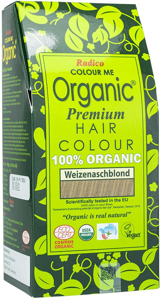Radico Pflanzliche Haarfarbe Weizen Aschblond ohne Hintergrund