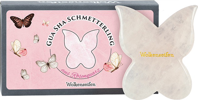 Wolkenseifen Rosenquarz Jade Gua Sha