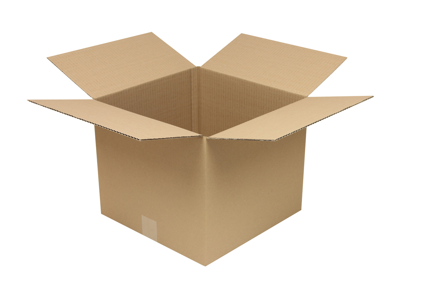 Wellpapp-Faltkarton 1-wellig, braun, Qual. 1.2 | 350 x 350 x 300 mm (L x B x H) Innenmaß | VE = 25 Stk.