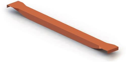 Tiefenauflage Rahmentiefe 800mm rotorange Tragfähigkeit/Paar 1100kg || VE = 1 ST